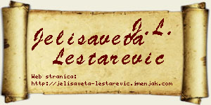 Jelisaveta Leštarević vizit kartica